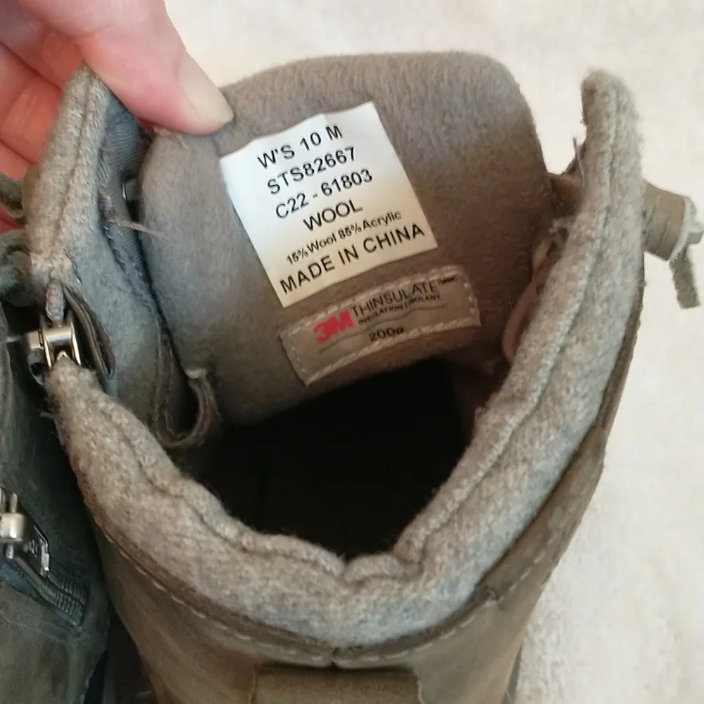Sperry Maritime Repel Thinsulate Waterproof Snow Boot Women's Size 10,  15% Wool